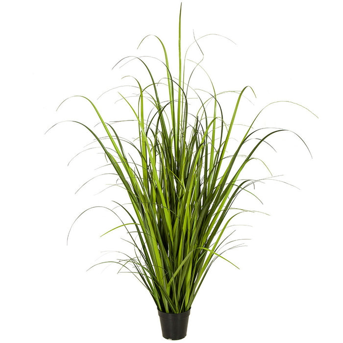 4'4" IFR PVC Onion Grass Artificial Plant w/Pot -2 Tone Green (pack of 2) - A184630