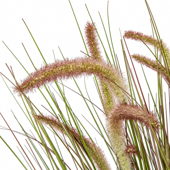 38" IFR PVC Onion Grass & Cattail Artificial Plant w/Pot -Lavender/Green - A184690
