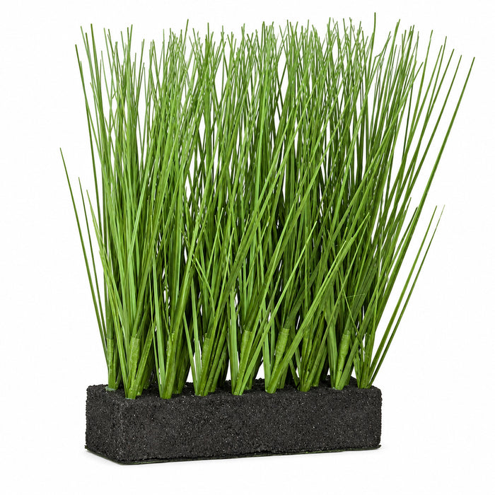 11.5" IFR PVC Onion Grass Artificial Plant w/Foam Base -Green (Pack of 6) - A184720