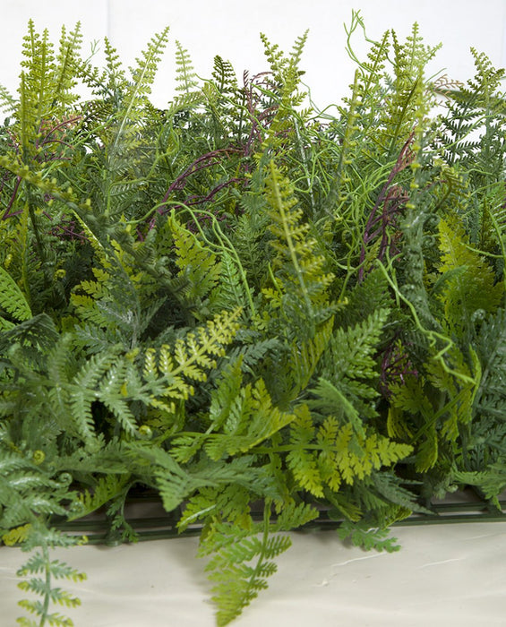 20"x20" IFR Artificial Plastic Mixed Fern Leaf Mat -2 Tone Green (pack of 2) - AR185575
