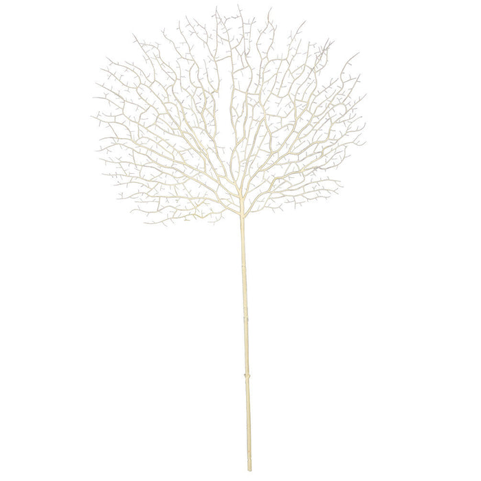 31" Artificial Coral Twig Stem -White/Cream (Pack of 12) - A-186050