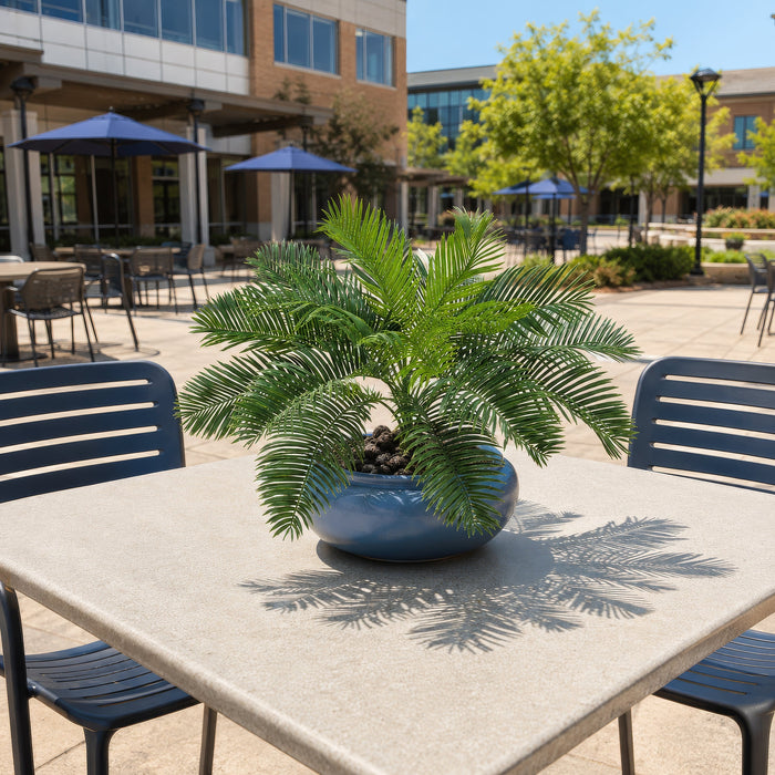16.5"Hx23"W Outdoor UV-Proof Artificial Cycas Palm Plant -Green (Pack of 6) - A190980