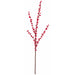 28" Outdoor Water Resistant Artificial Ilex Berry Stem -Red (pack of 24) - A191780