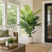 6'6" Soft-Touch Kentia Silk Palm Tree w/Pot -Green - A192550