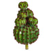 19" Plastic Barrel Cactus Artificial Plant w/Reddish Brown Needles -Green (Pack of 2) - A-193630