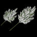 27" Flocked & Glittered Artificial Cypress Stem -White/Green (Pack of 12) - A-193910