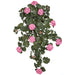 35" UV-Proof Outdoor Hanging Artificial Geranium Flower Bush -Pink (pack of 2) - A194205