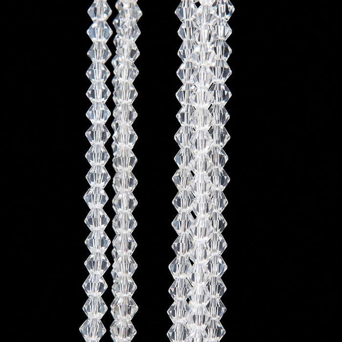 45" Hanging Acrylic Crystal Beaded Stem -Clear (Pack of 12) - A-195500