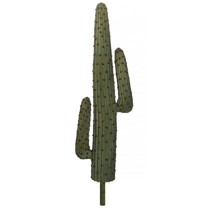 4'3" Plastic Saguaro Cactus Artificial Stem With Red/Brown Needles -Green - A195570