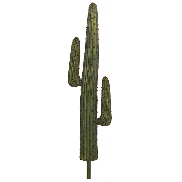 4'10" Plastic Saguaro Cactus Artificial Stem With Red/Brown Needles -Green - A-195610