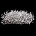 15"x15"x4.5" Glittered & Flocked Artificial Twig Mat -White/Brown (Pack of 6) - A-195790