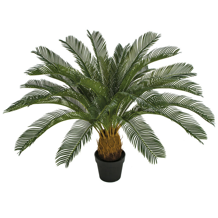 36" Artificial Sago Cycas Palm Tree w/Pot -Green - A195900