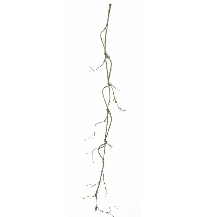 8' Artificial Plastic Twig Vine Garland -Gray/Green (Pack of 6) - A-197345