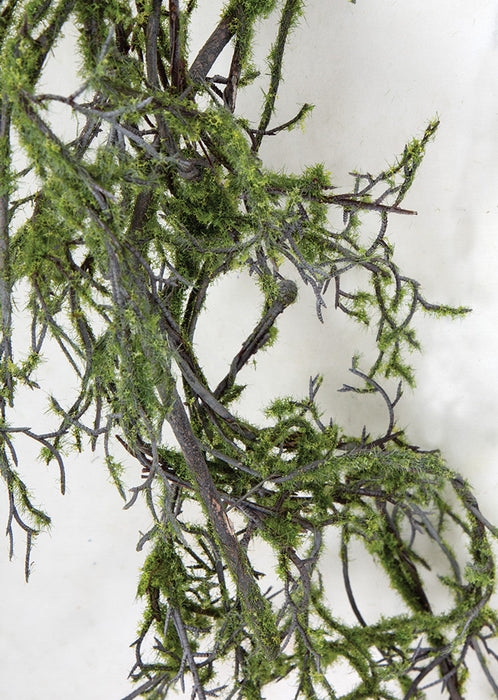 4'6" Moss Covered Twig Artificial Garland -Green (Pack of 6) - A-197472