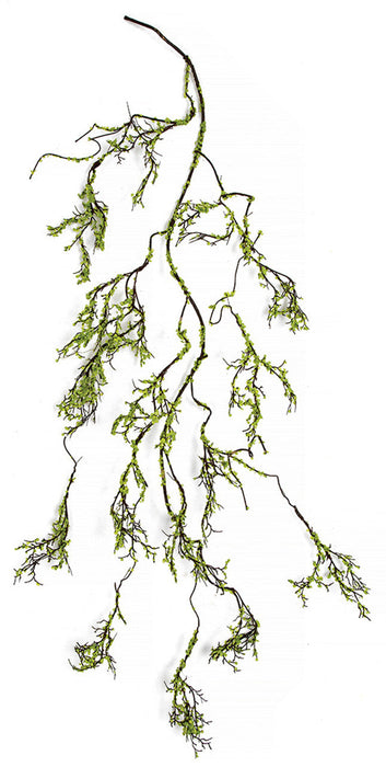 4'10" Moss Covered Twig Artificial Garland -Green (Pack of 6) - A-197480