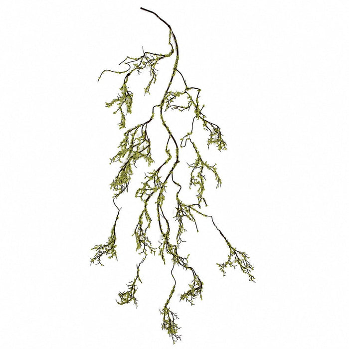 4'10" Moss Covered Twig Artificial Garland -Green (Pack of 6) - A-197480