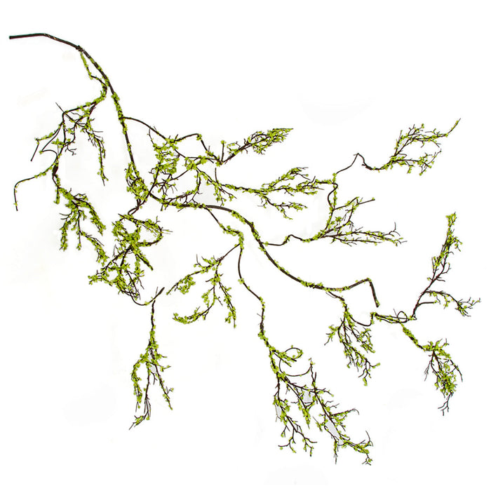 4'10" Moss Covered Twig Artificial Garland -Green (Pack of 6) - A-197480