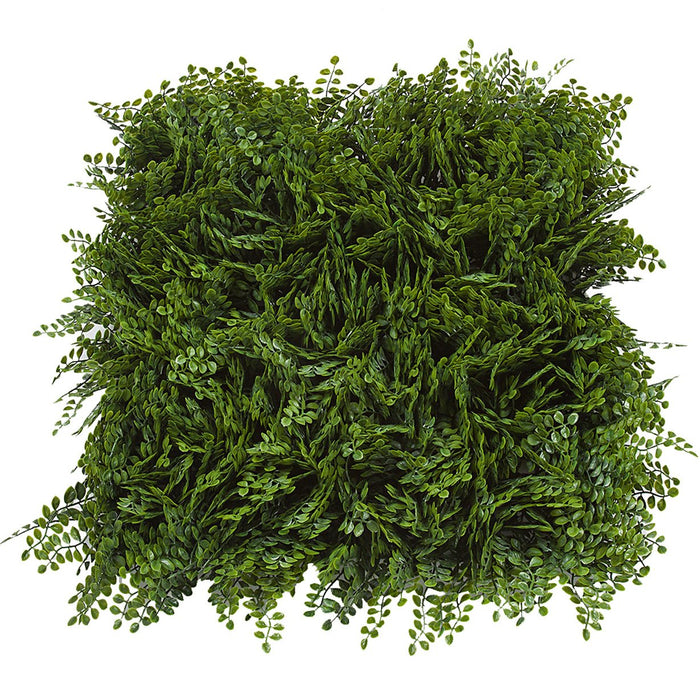 20"x20" UV-Proof Outdoor Artificial Button Fern Mat -Green (pack of 2) - A198220