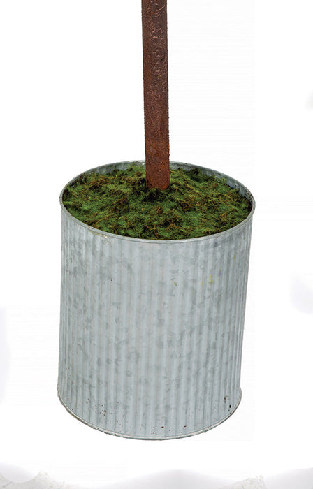 6' Real Touch Artificial Juniper Tree w/Galvanized Pot -Green - A-200300