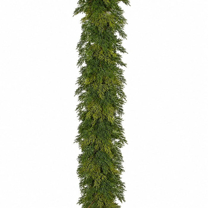 6'Lx9"W Soft-Touch Cedar Artificial Garland -Green (Pack of 4) - A200380
