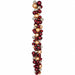 6' Mixed Matte & Reflective Ornamental Ball Garland -Burgundy/Gold - A200600
