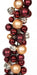 6' Mixed Matte & Reflective Ornamental Ball Garland -Burgundy/Gold - A200600