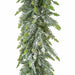 9'Lx10"W Flocked & Glittered Pine Artificial Garland -Green/White (Pack of 2) - A202030