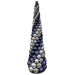 5' Spiral Matte & Reflective Ball Cone-Shaped Topiary -Blue/Silver - A202258