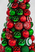 7' Matte & Reflective Plastic Ball Cone Topiary -Red/Green - A-202290