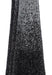 5' Glittered & Beaded Ombre Cone Tree -Black/Silver - A-202310