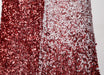 6' Glittered & Beaded Ombre Cone Tree -Red/White - A-202326