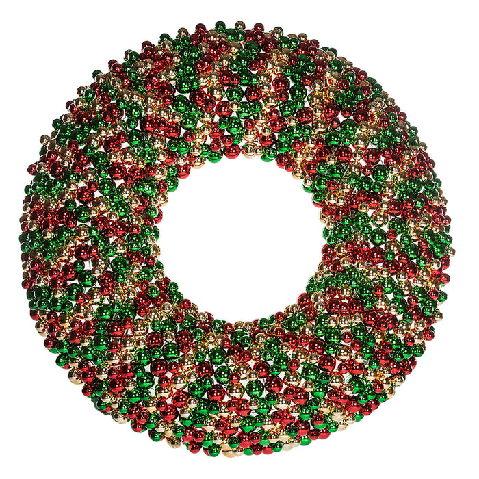 72" Mixed Reflective Plastic Ball Hanging Wreath -Mixed Colors - A202576