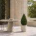 36"Hx16"W Outdoor UV-Proof Artificial English Boxwood Teardrop-Shaped Topiary -Green - A202760