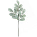 19" Dusty Artificial Apple Leaf Stem -Gray/Green (Pack of 24) - A220152