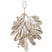 6.5" Hanging Artificial Mistletoe Leaf & Bery Stem -Champagne (Pack of 36) - A-230100