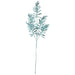 36" Shiny Metallic & Beaded Artificial Fern Stem -Blue (pack of 12) - A-231091