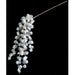 19" Hanging Flocked Artificial Butte Pine & Pinecone Stem -White/Green (Pack of 12) - A-231640