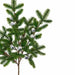 36" Artificial Pine & Shiny Ball Stem -Silver (Pack of 12) - A-231932