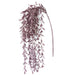 22" Hanging Metallic & Glittered Artificial Leaf Stem -Lavender (pack of 12) - A-232166