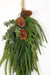 22" Soft-Touch Artificial Norfolk Pine & Pinecone Teardrop Swag -Green (Pack of 6) - A-232470