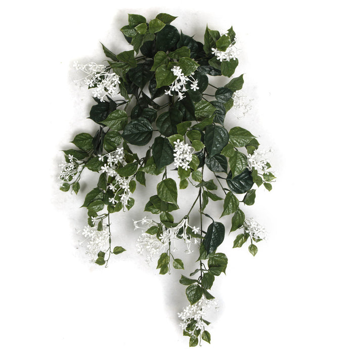 36" Outdoor UV-Proof Artificial Jasmine Flower Bush -White (Pack of 2) - A-234010