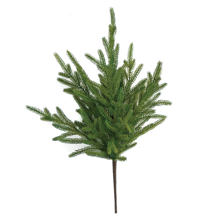 20" PE Snorfolk Pine Artificial Stem -Green (Pack of 12) - A-240200