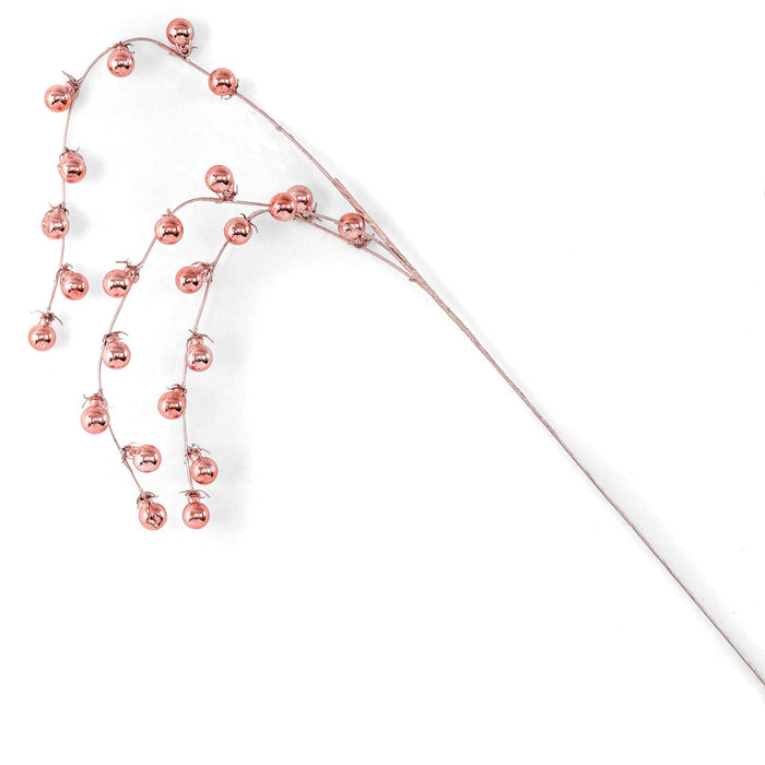 26" Hanging Ball Branch Stem -Rose Pink (Pack of 12) - A-240241