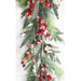 6'Lx8"W PE Snowy Berry & Pine Artificial Garland -Red/Green (Pack of 4) - A-240500