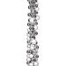 6' Plastic Matte & Reflective Mixed Ball Garland -Silver/White - A-240560