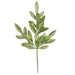 20.5" Glittered Artificial Bay Leaf Stem -Emerald Green (Pack of 24) - A-250006