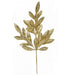 20.5" Glittered Artificial Bay Leaf Stem -Gold (Pack of 24) - A-250008