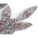 20.5" Glittered Artificial Bay Leaf Stem -Silver/Red (Pack of 12) - A-250012