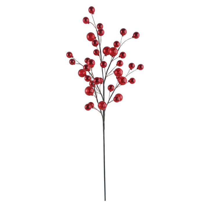 36" Shiny Christmas Ball Stem -Red (Pack of 6) - A-250045