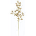 21.5" Glittered Artificial Eucalyptus Leaf Stem -Gold (Pack of 24) - A-250052
